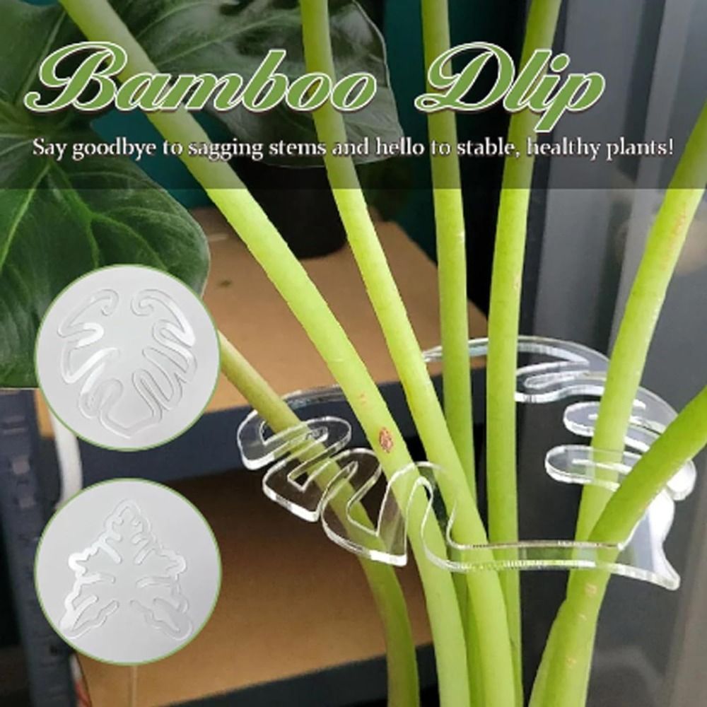 Gardening Tools Wooden - 1/2 SZTUK Wielokrotnego użytku Bambusowy zacisk