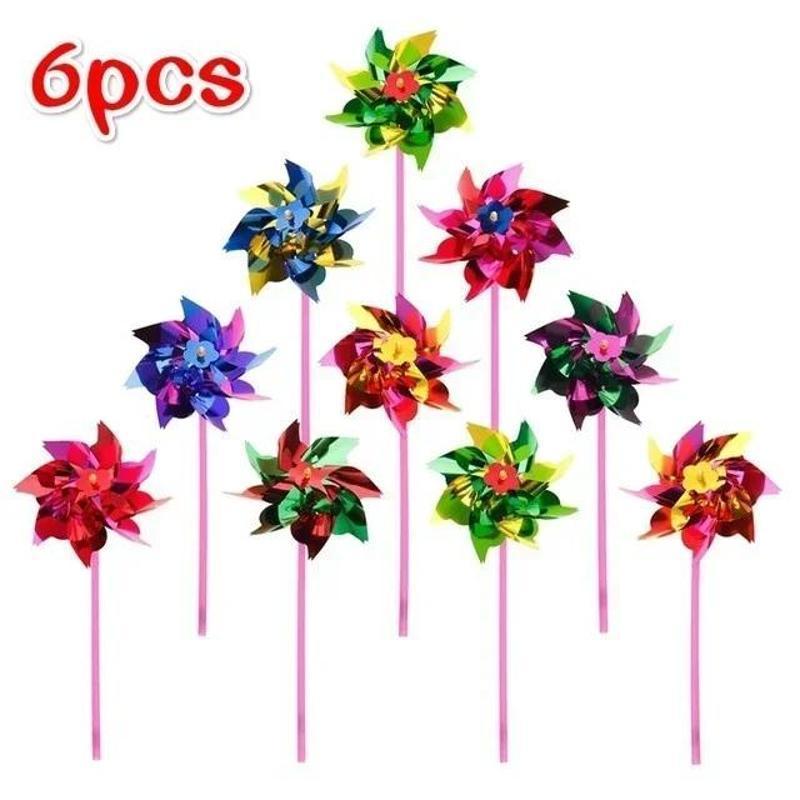 Gardening Tools Toys - 6 szt. Wiatraczek z tworzywa sztucznego
