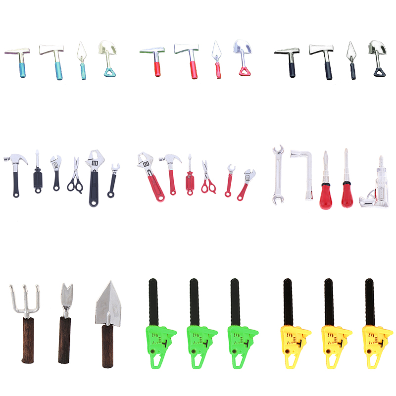 Gardening Tools Toys - 3/4/5/6 sztuk Dollhouse miniaturowe zestawy naprawcze