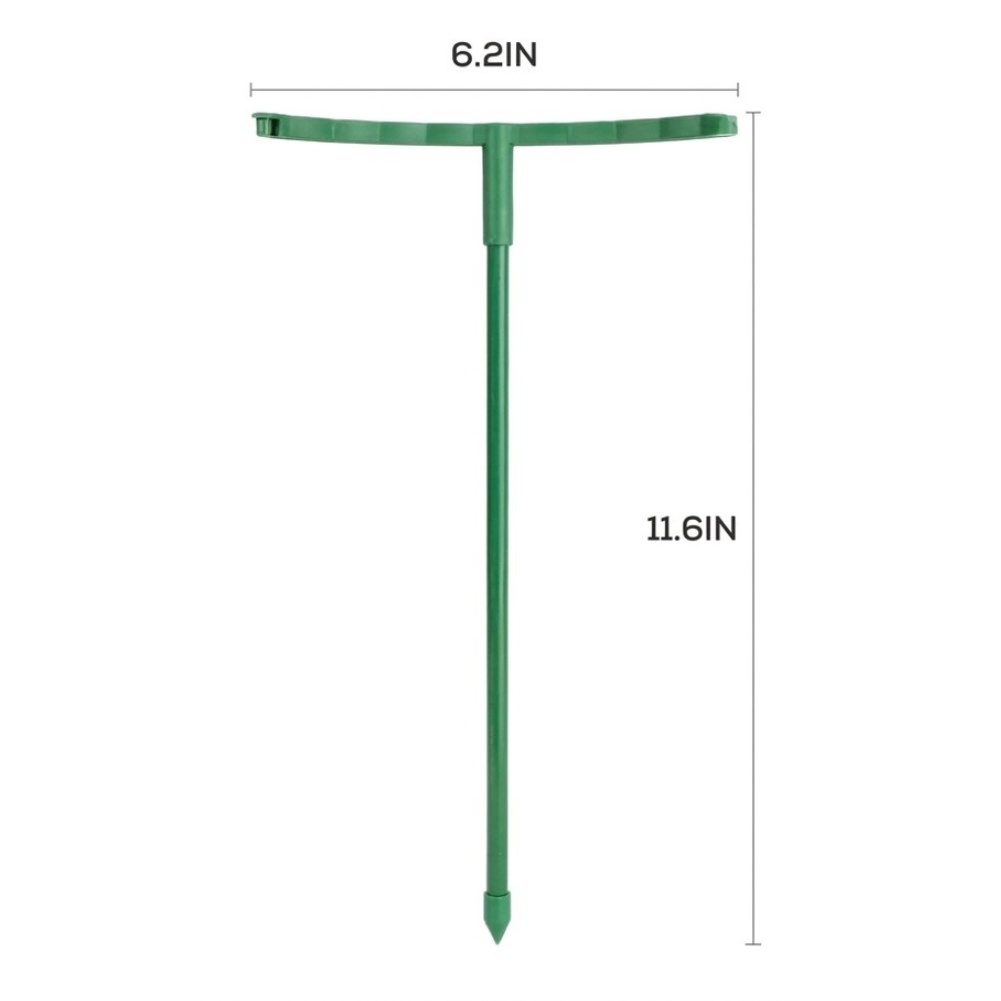 Plant Support Stake - 24 szt. zielonych, składanych podpórek do