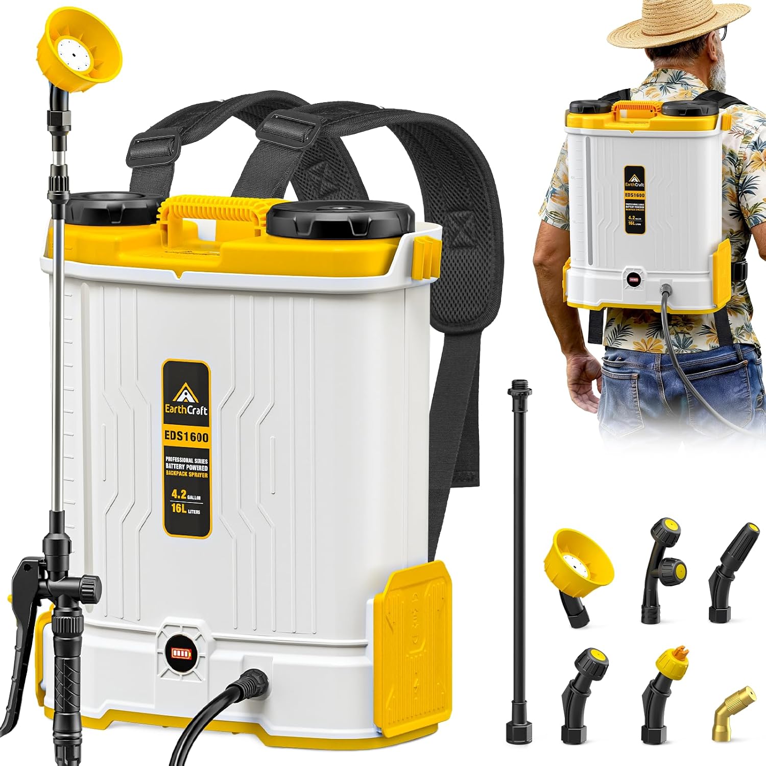 Gardening Tools Battery Powered - Opryskiwacz plecakowy zasilany baterią o pojemności