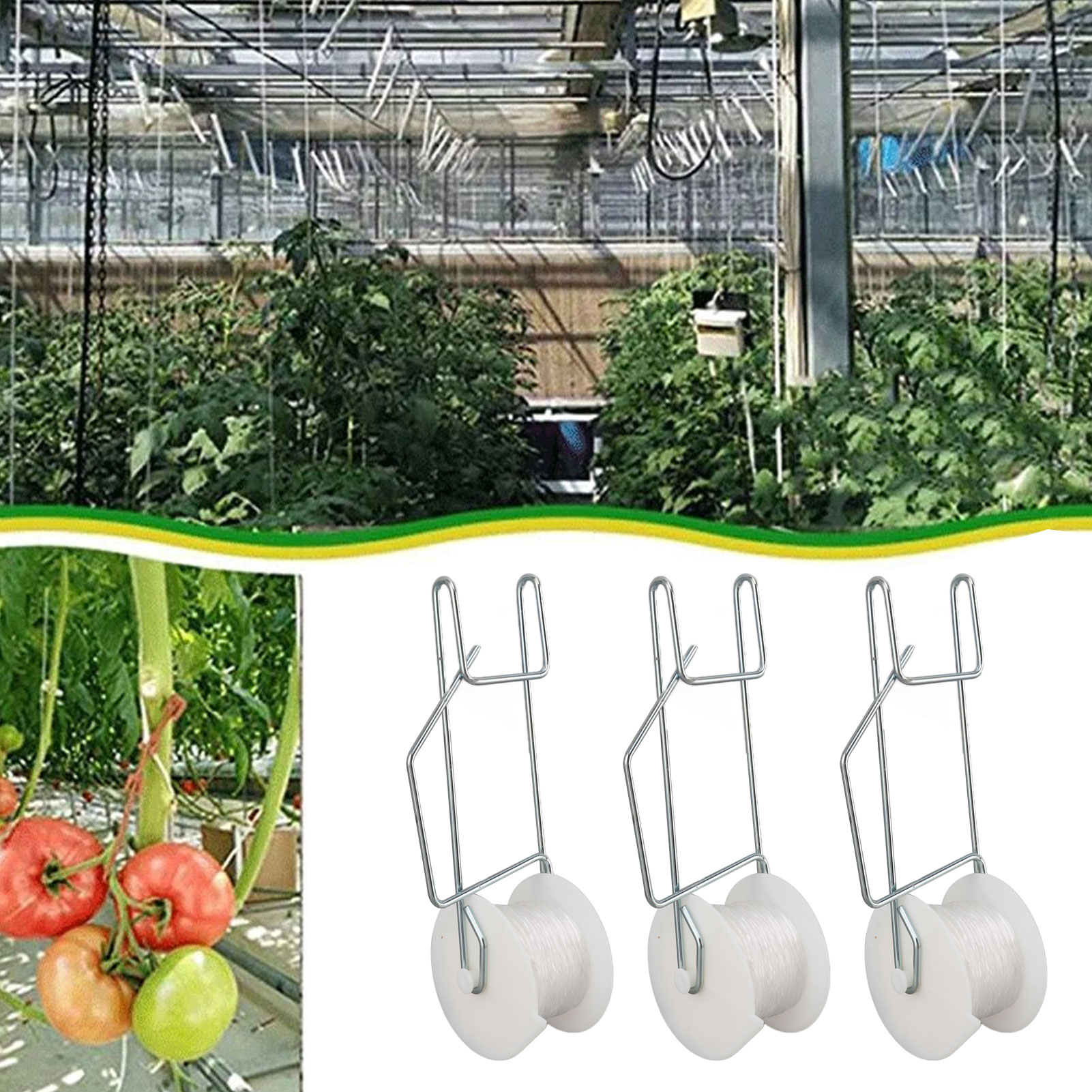 Essential Gardening Tools - 6-50 szt. Haczyki do podtrzymywania pomidorów,