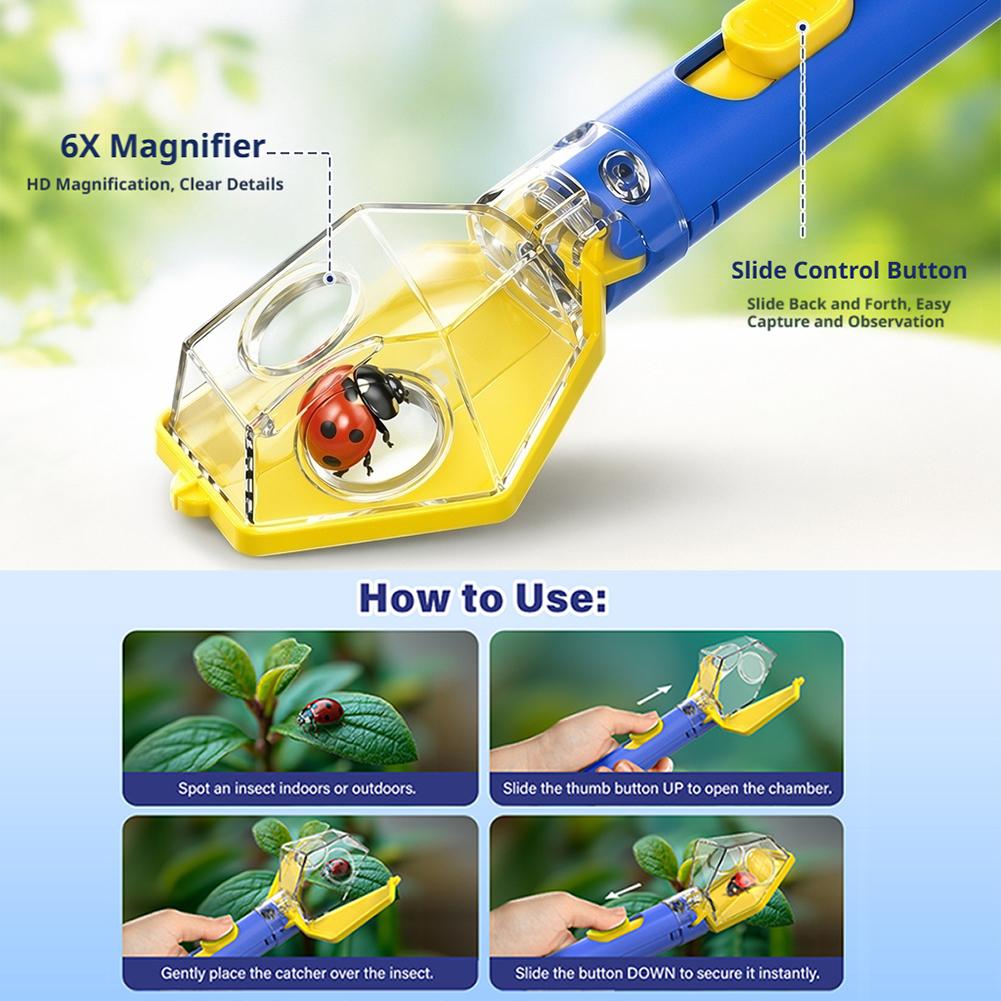 Ręczny pojemnik na owady z lup – Gardening Tools Kit For Kids recenzja i cena