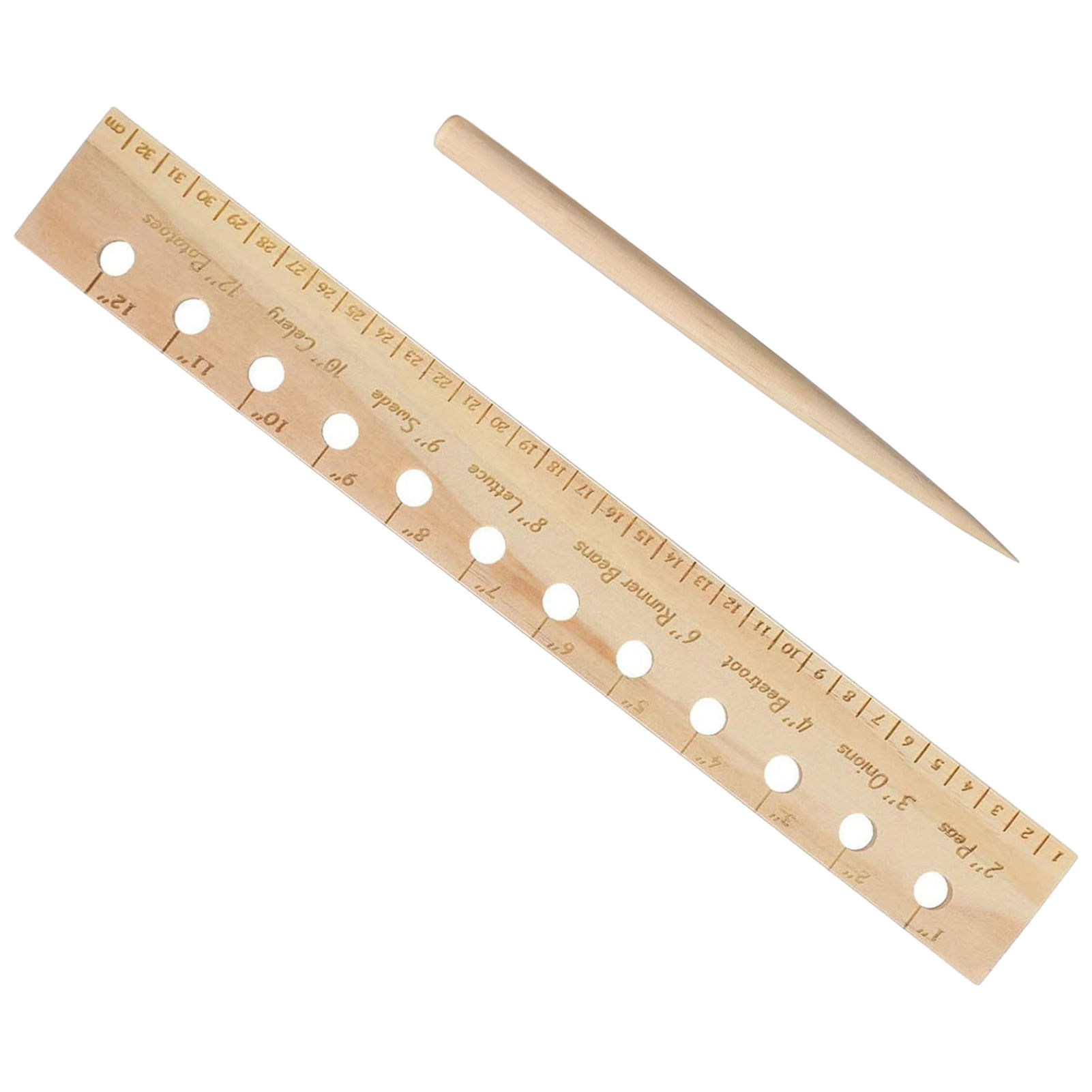 Linijka do sadzenia z litego d – Gardening Tools Wooden recenzja i cena