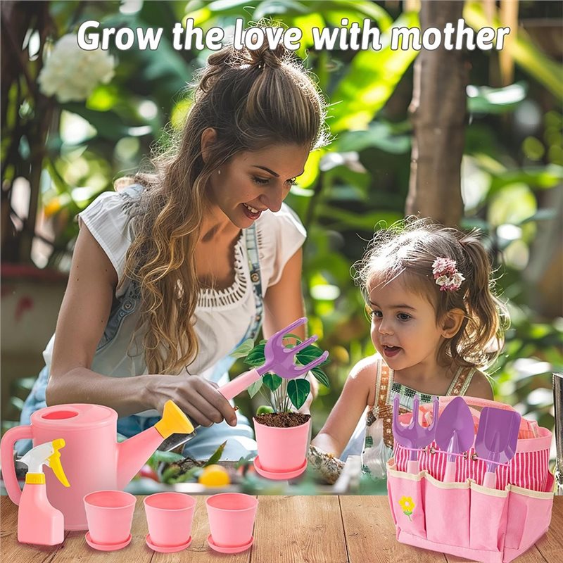 Zestaw różowych narzędzi ogrod – Gardening Tools Kit For Kids recenzja i cena
