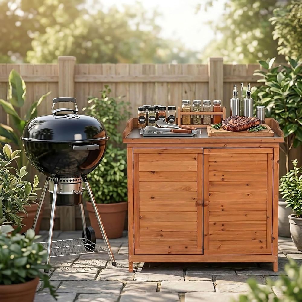 Drewniana szafka do przechowyw – Gardening Tools Toolstation recenzja i cena