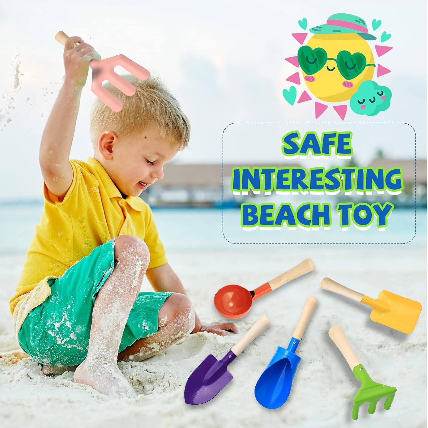Kolorowy 6-częściowy wielofunk – Gardening Tools Kit For Kids recenzja i cena